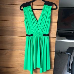 BCBG Max Azria green and black dress